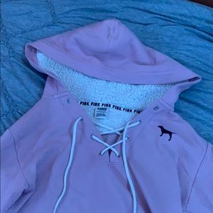 Victoria Secret Pink Laced Up Hoodie